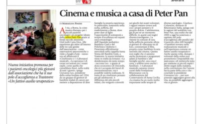 Cinema e musica a Casa di Peter Pan