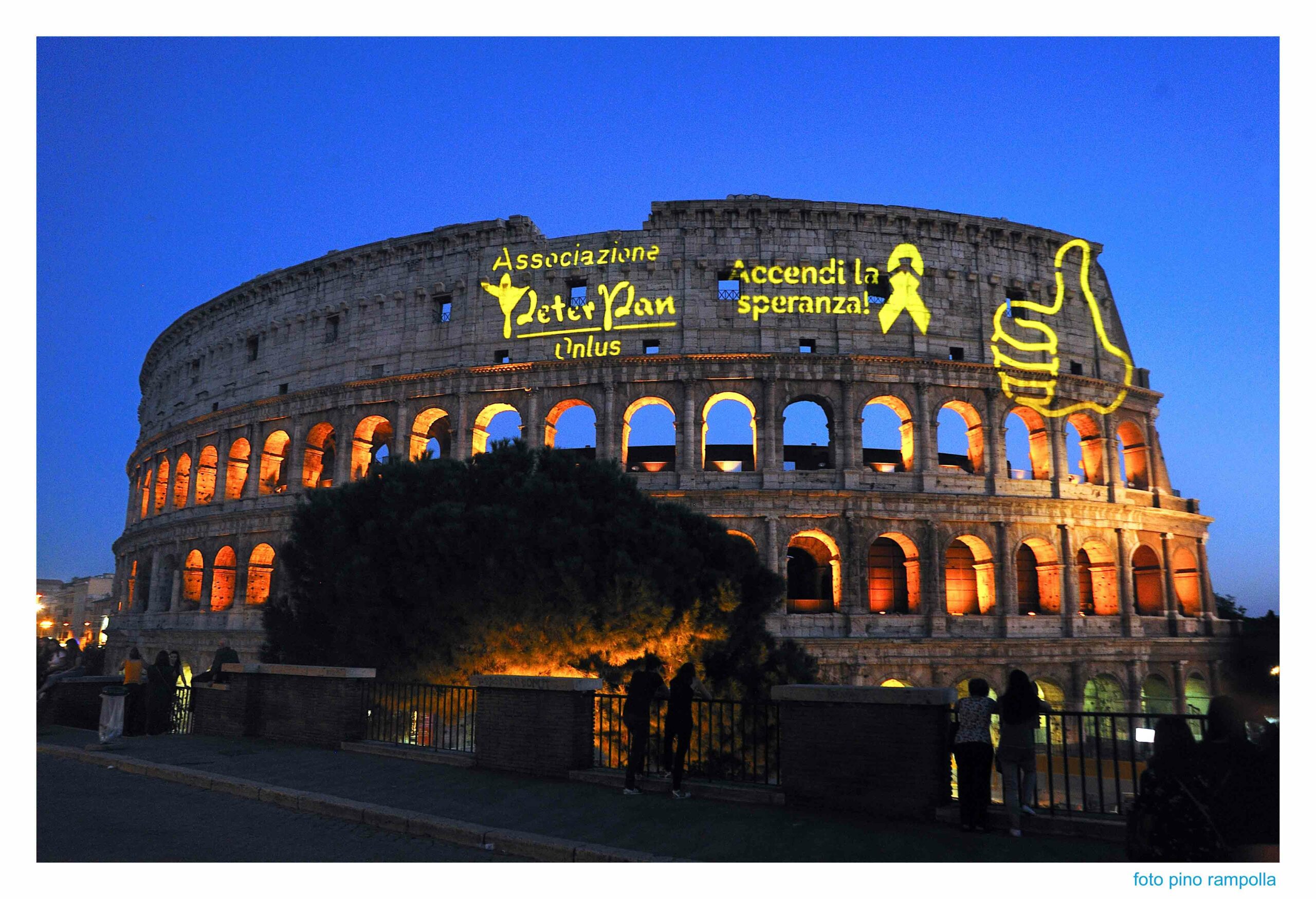 Colosseo d'oro Peter Pan accendi la speranza