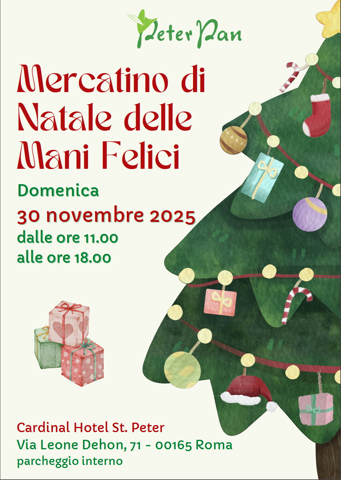 🎄 Torna il Mercatino di Natale delle Mani Felici: un appuntamento unico, solidale e fatto con il cuore