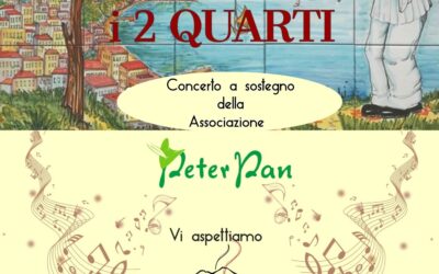 10 novembre: alla pizzeria “Bella Napoli” il concerto dei “2 Quarti” per Peter Pan