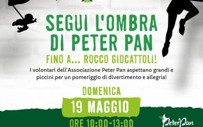 Il 5×1000 e tanto divertimento: il 19 maggio gioca con le ombre di Peter Pan da Rocco Giocattoli