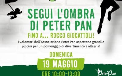 Il 5×1000 e tanto divertimento: il 19 maggio gioca con le ombre di Peter Pan da Rocco Giocattoli