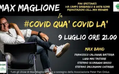 “Covid quà Covid là”: Max Maglione torna il 9 luglio per Peter Pan