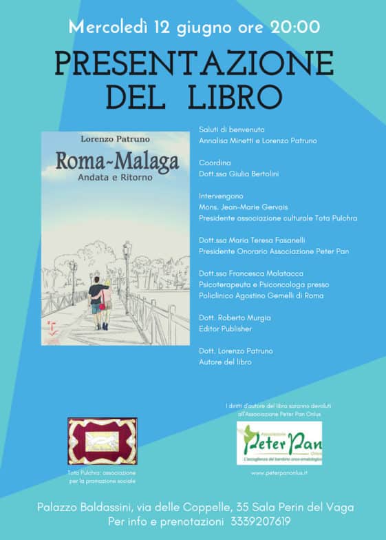 evento lancio libro Roma malaga 12 giugno