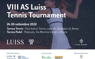AS LUISS Tennis Tournament: ottava edizione a sostegno di Peter Pan