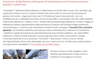 #GoGold: articolo di Vita sulla campagna “Accendi la Speranza”