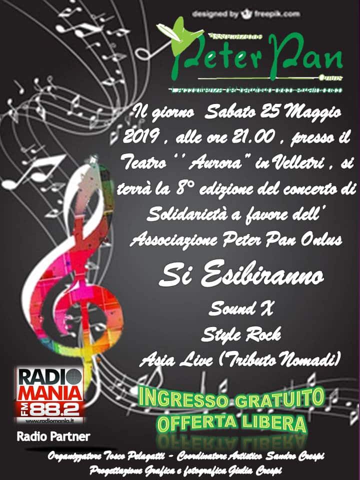 Teatro Aurora a Velletri 25 maggio evento per Peter Pan