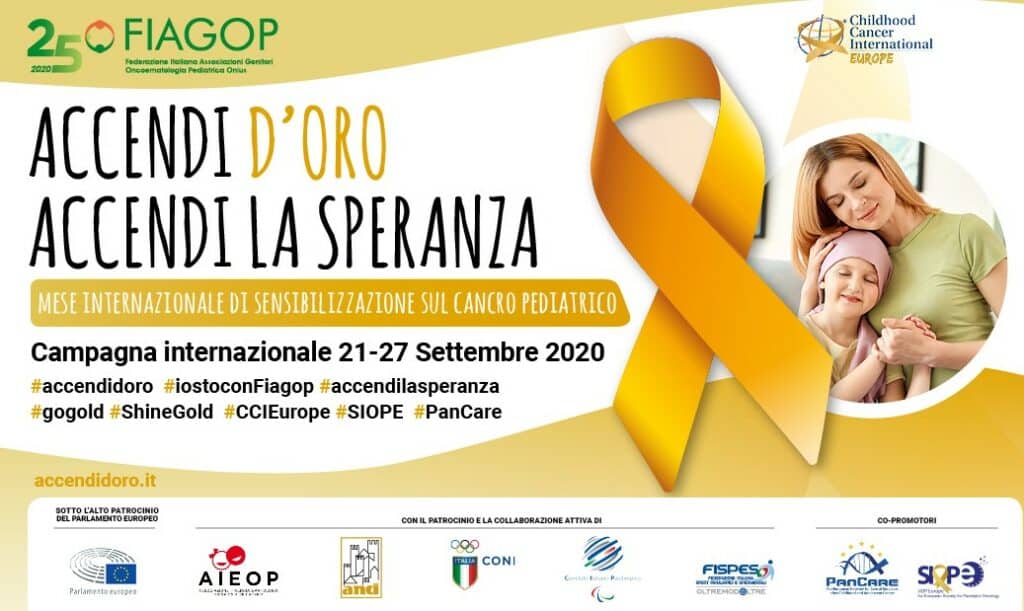 Partecipa al settembre d'oro contro il cancro infantile