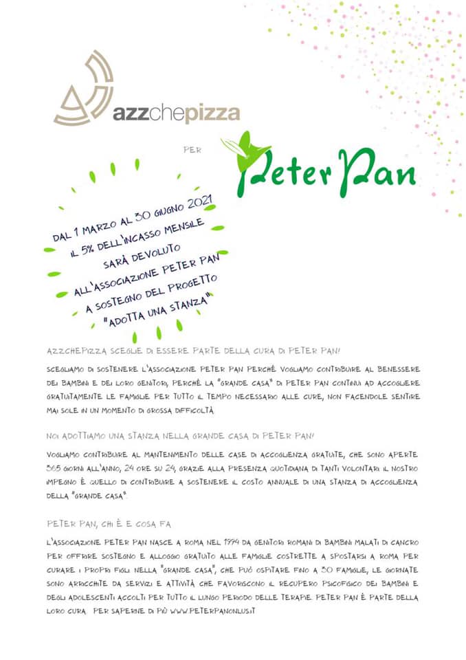 azz pizza sostiene peter pan