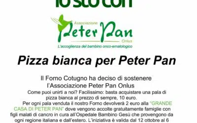 Antico Forno Cotugno: la pizza solidale per Peter Pan