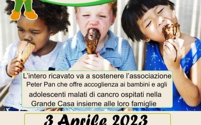 “Un gelato per Peter Pan”: il 3 aprile il cono solidale alla Gelateria Naturale La Corona