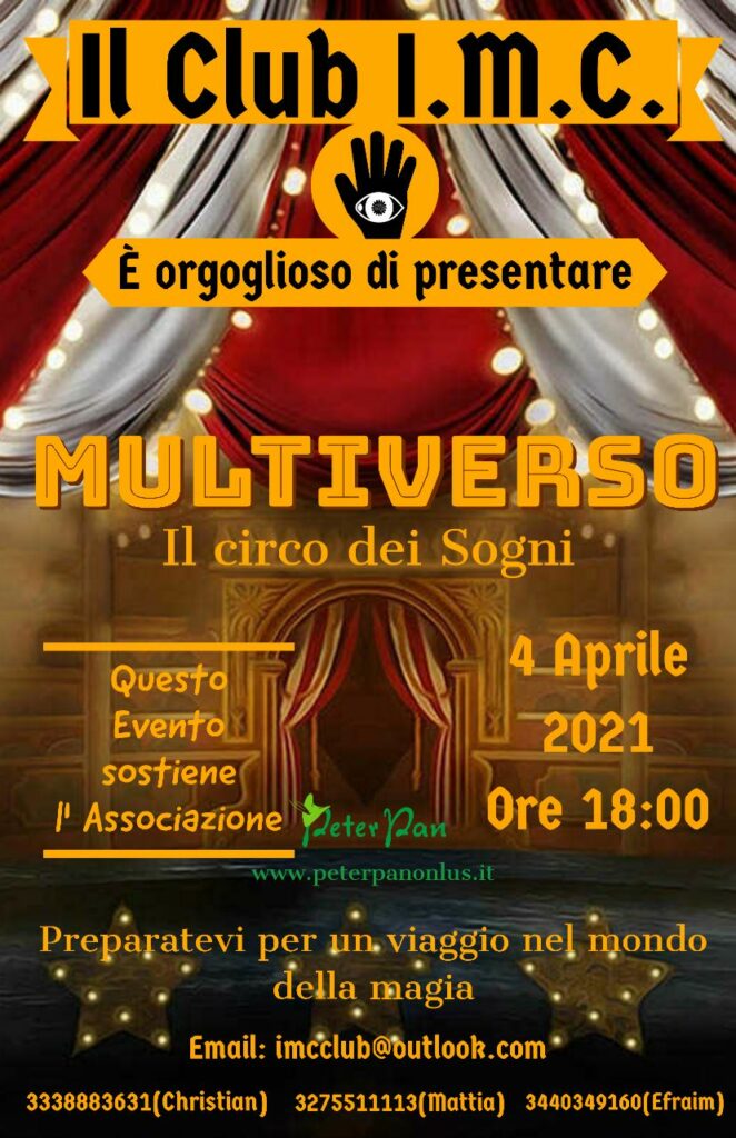 Evento di magia a sostegno di peter pan