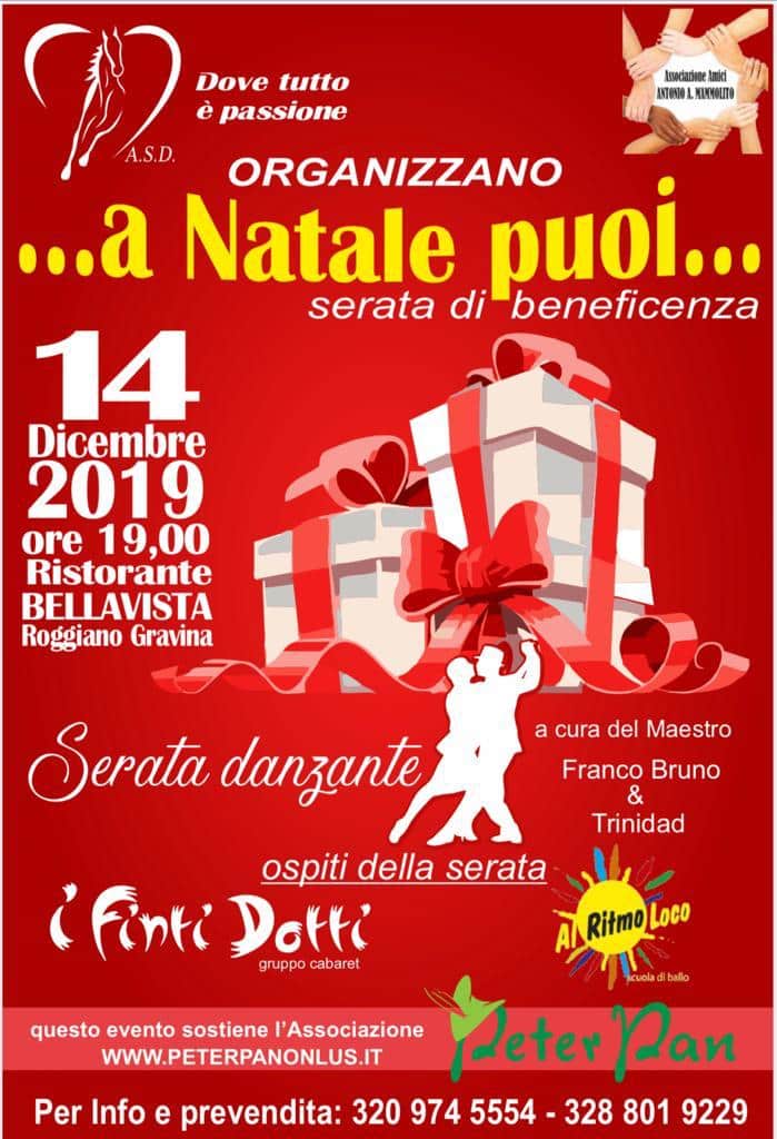 serata beneficenza a Roggiano Gravina per Peter Pan