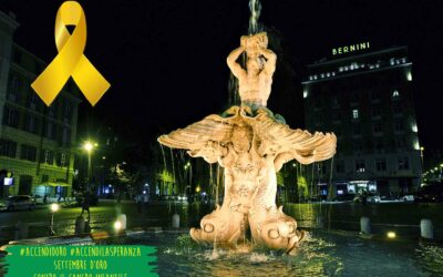 Accendi la Speranza: Colosseo, Piramide Cestia e Fontana del Tritone in ORO con Peter Pan