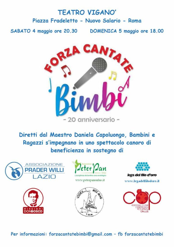 forza cantate bimbi 2019