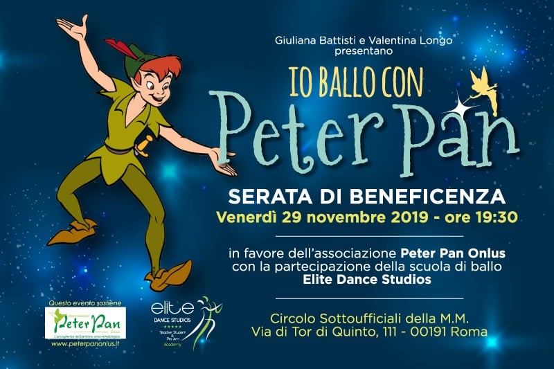 io ballo con peter pan 29 novembre