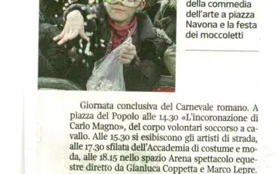 Carnevale romano, show equestre e giochi finali