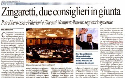 Zingaretti prime scelte per il neo governatore ma su twitter parla della Associazione Peter Pan