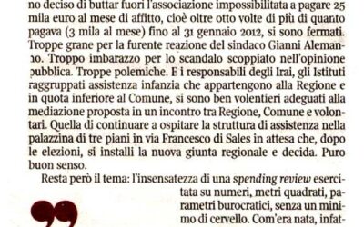 Corriere della Sera “Sfrattare Peter Pan. Una follia di Stato”
