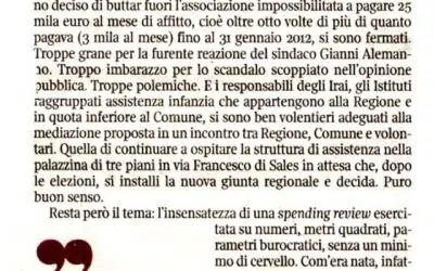 Corriere della Sera “Sfrattare Peter Pan. Una follia di Stato”