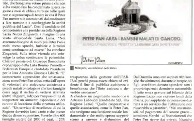 Italia Sera “Corsa contro il tempo” si avanzano proposte per assicurare la sopravvivenza alla struttura