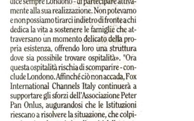 IL ROMANISTA “FOX per la Grande Casa di Peter Pan”