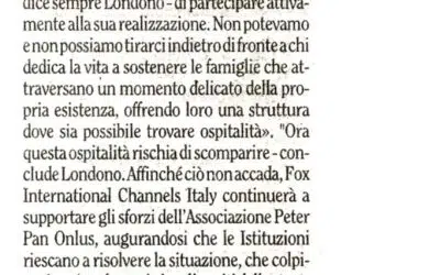 IL ROMANISTA “FOX per la Grande Casa di Peter Pan”