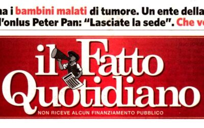Il fatto Quotidiano Sfrattati a Roma i bambini malati di tumore. Un ente della Regione Lazio intima all’onlus Peter Pan “Lasciate la sede”. Che vergogna