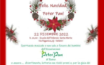 “Feliz navidad Peter Pan”: A Velletri il 22 dicembre la solidarietà in musica per Peter Pan