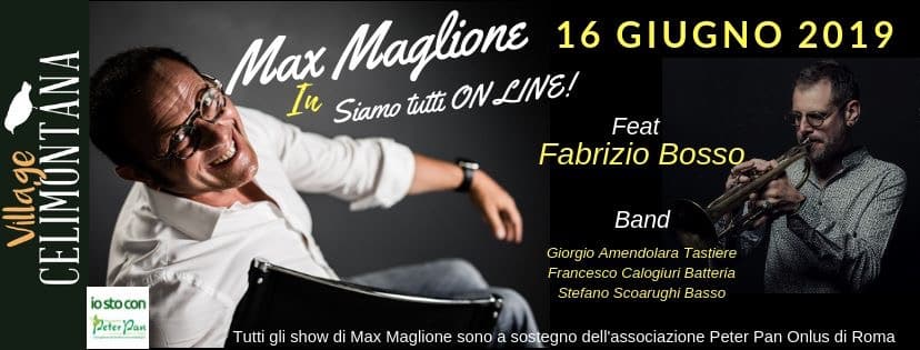 Villa Celimontana 16 giugno Max maglione e Fabrizio Bosso