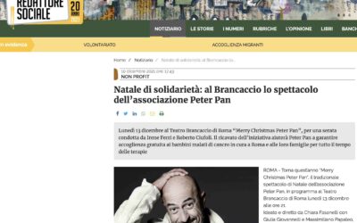 Il “Merry Christmas Peter Pan” su Redattore Sociale