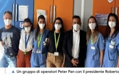 Tumori pediatrici: riabilitazione con 10 operatori grazie a Peter Pan. Articolo su Repubblica Roma