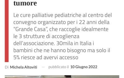 Peter Pan da 22 anni accanto ai piccoli malati di tumore” articolo su RomaSette