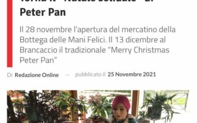 “Torna il Natale solidale di Peter Pan”: l’articolo su Romasette del 25 novembre