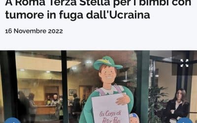 “A Roma Terza Stella per i bimbi con tumore in fuga dall’Ucraina”: Giornale di Sicilia 16 novembre 2022