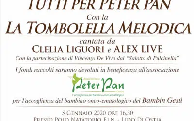 Tombolella Melodica: 5 gennaio Ostia a sostegno di Peter Pan