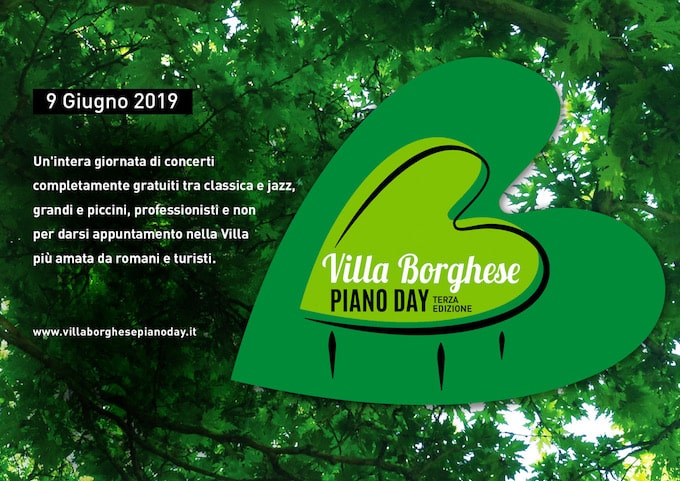 Villa Borghese Piano Day 9 giugno 2019